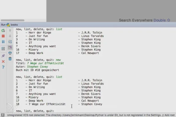 Programarea cu Python - 16.1 Sarcina: Administrarea cărților