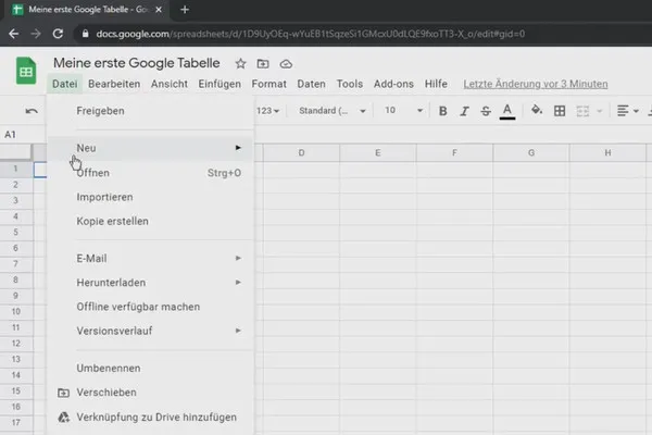 Tutorial Google Sheets: 2.3 Interfața utilizatorului în Google Sheets