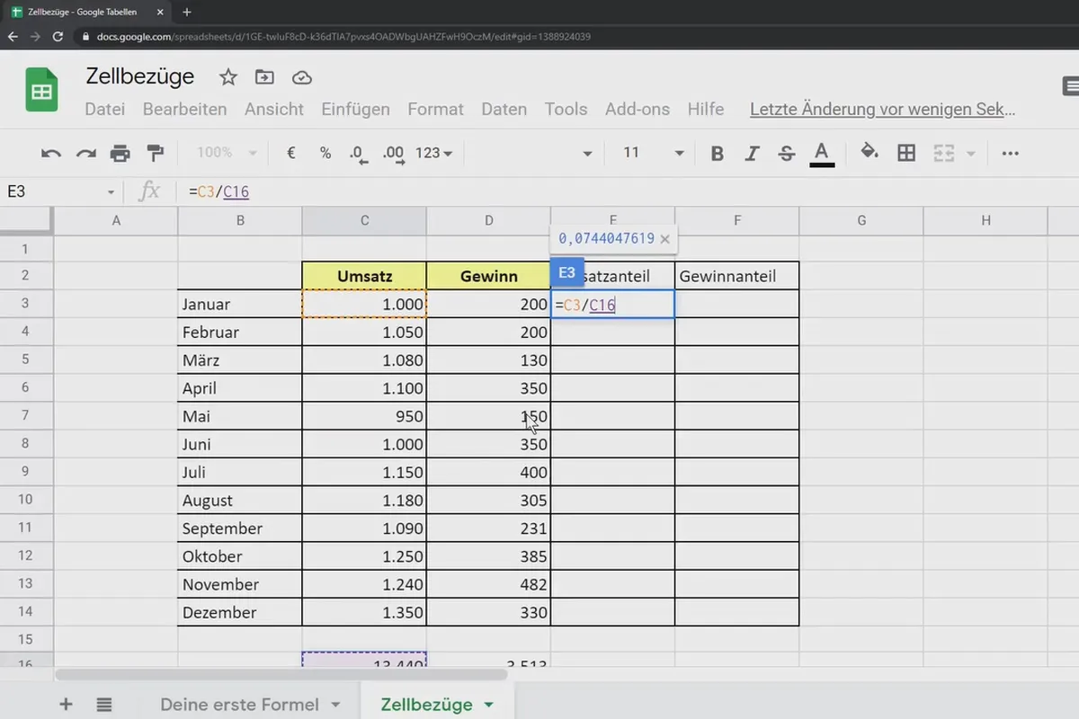 Tutorial Google Sheets: 4.3 Înțelegerea referințelor de celule