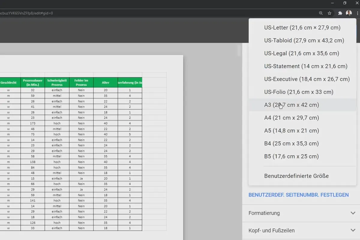 Tutorial Google Sheets: 6.5 Tipărirea foilor de lucru.