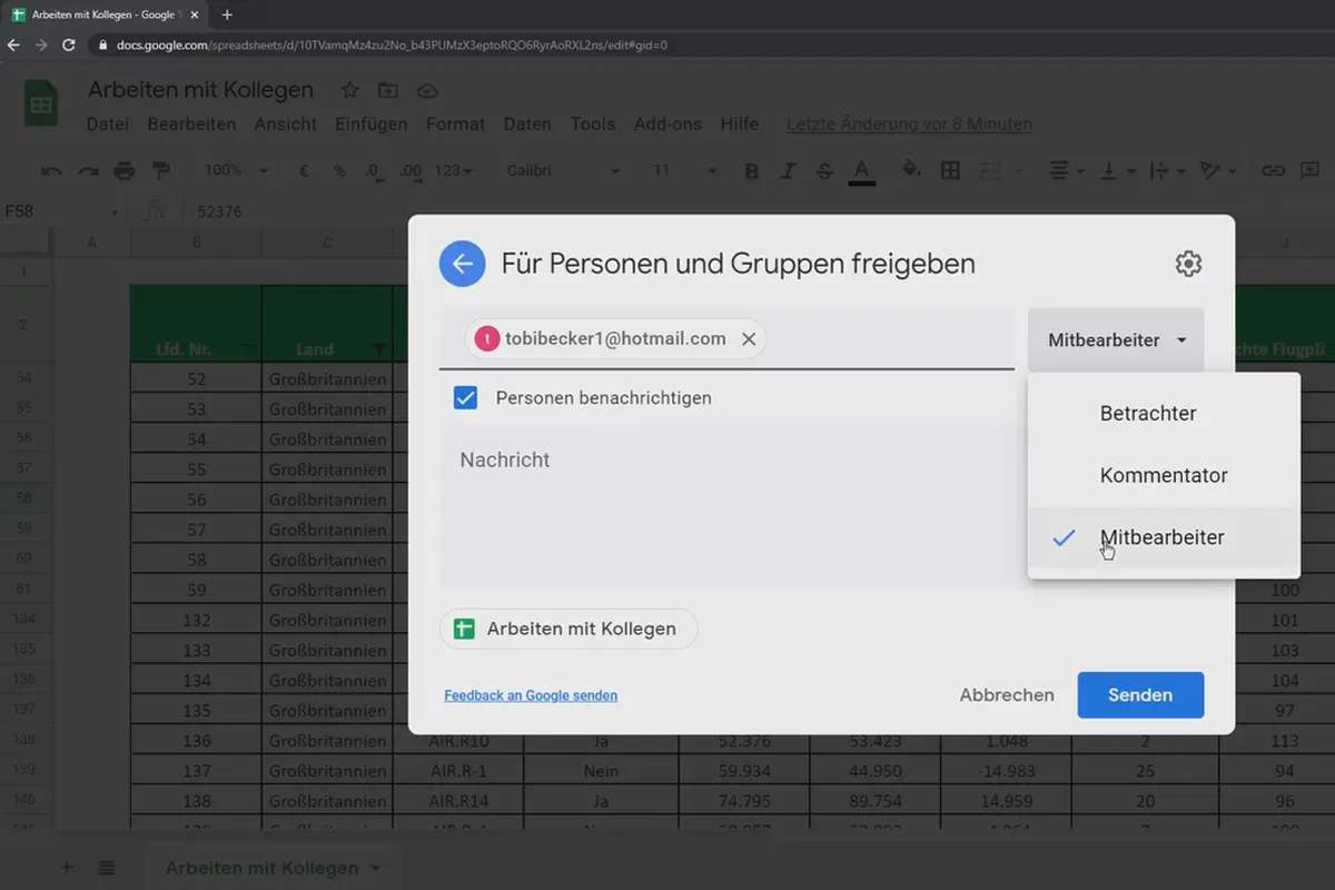 Tutorial Google Sheets: 6.6 Lucrul cu colegii