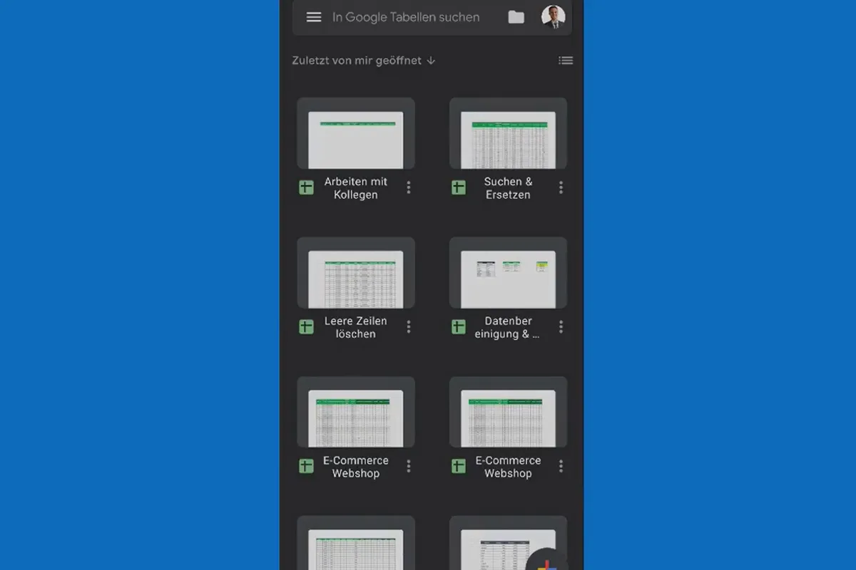 Tutorial Google Sheets: 6.7 Aplicația Google Tabellen