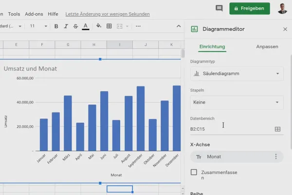 Tutorial Google Sheets: 7.1 Crearea vizualizărilor