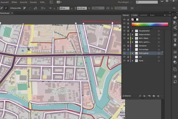 Kartografie (Anfahrtskarten zeichnen) mit Illustrator - Teil 3