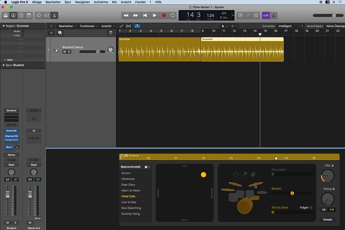 Inițiere în producția muzicală cu Logic Pro X: 3.2 Bateristul.