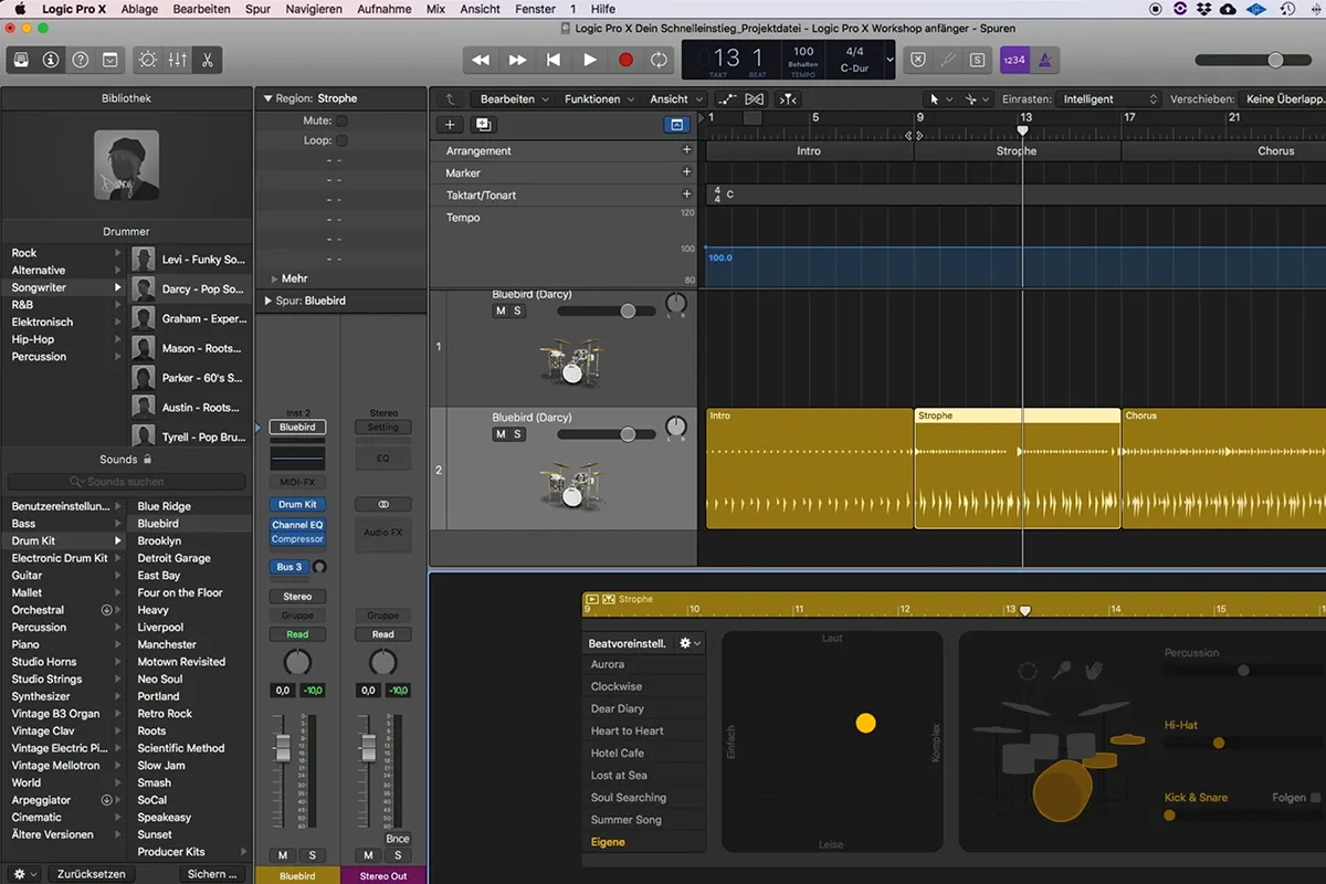 Inițiere în producția muzicală cu Logic Pro X: 3.3 Bateristul - Completare