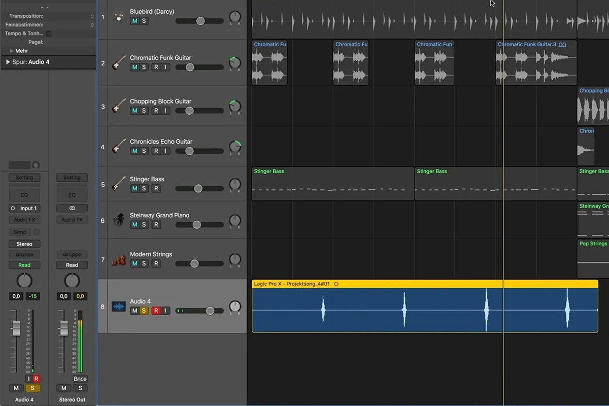 Inițiere în producția muzicală cu Logic Pro X: 3.8 Înregistrarea vocii și a instrumentelor