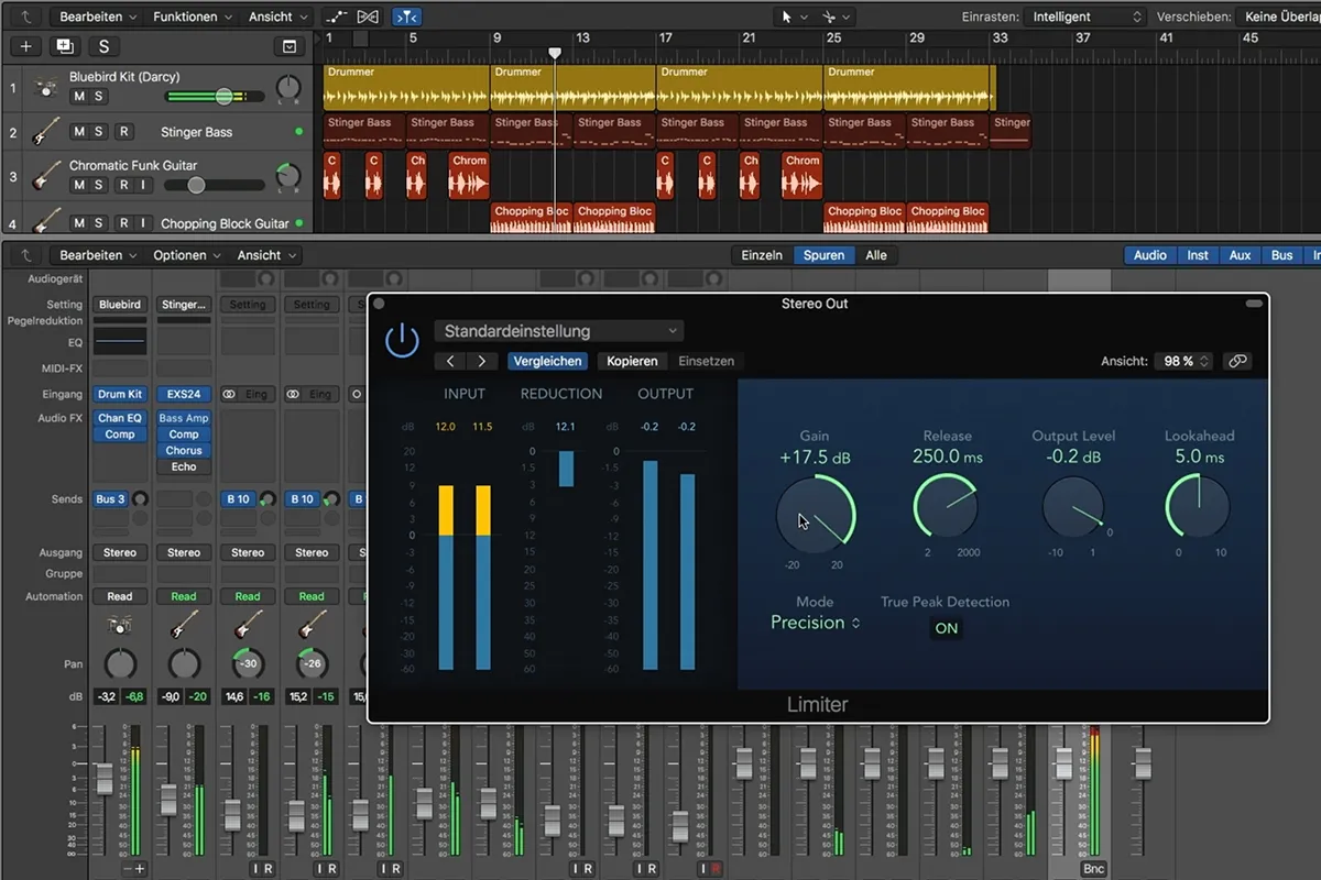 Intrare în producția muzicală cu Logic Pro X: 5.1 Crescând volumul producției.