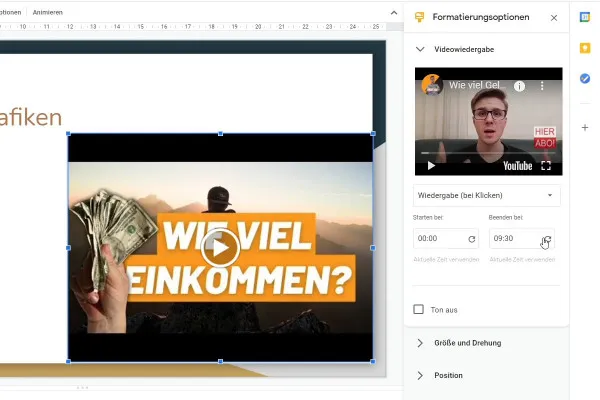 Google Slides-Tutorial: 6.3 | Video einfügen