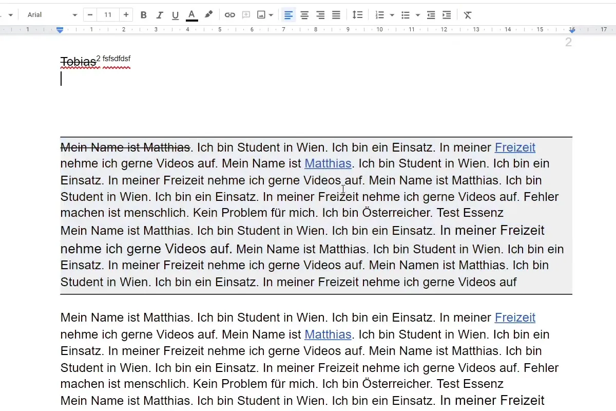 Google Docs-Tutorial: 10.6 | Weitere Textformate in der Übersicht – 1