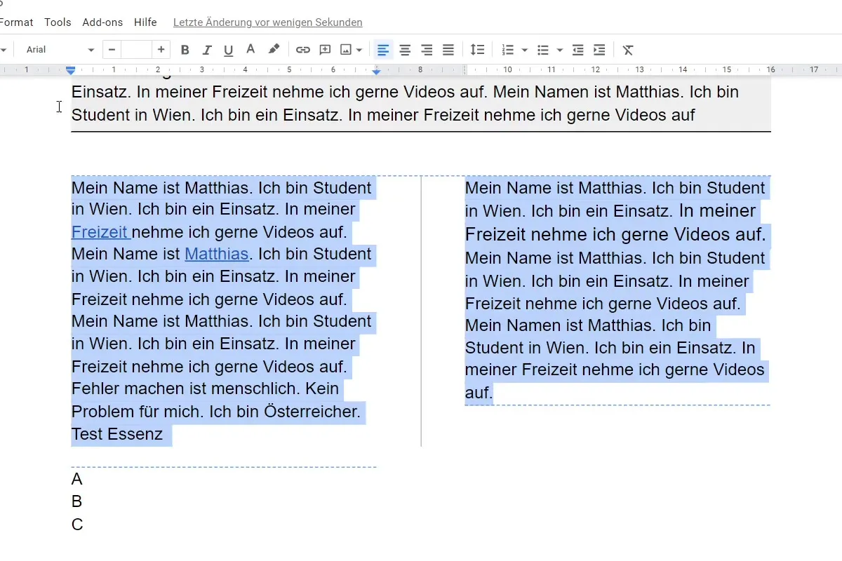 Google Docs-Tutorial: 10.7 | Weitere Textformate in der Übersicht – 2