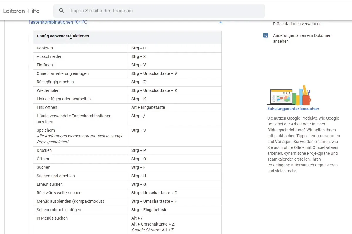 Google Docs-Tutorial: 12.4 | Tastatur-Befehle, die du kennen musst!