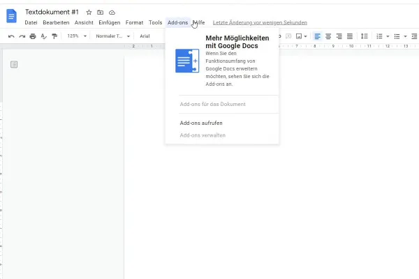 Google Docs-Tutorial: 2.1 | Die Benutzeroberfläche in Google Docs