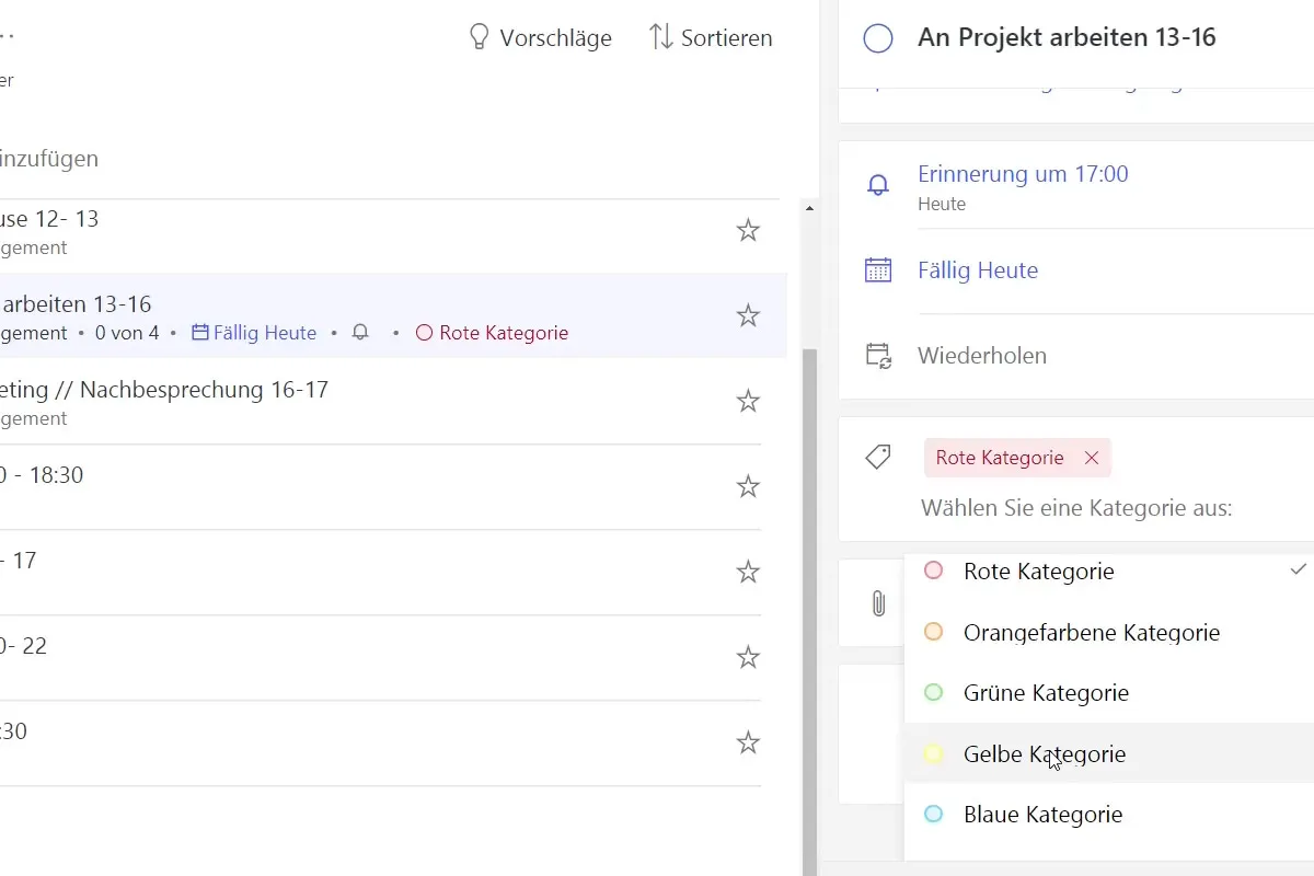 Microsoft To Do-Tutorial: 3.4 | Aufgabendetails festlegen