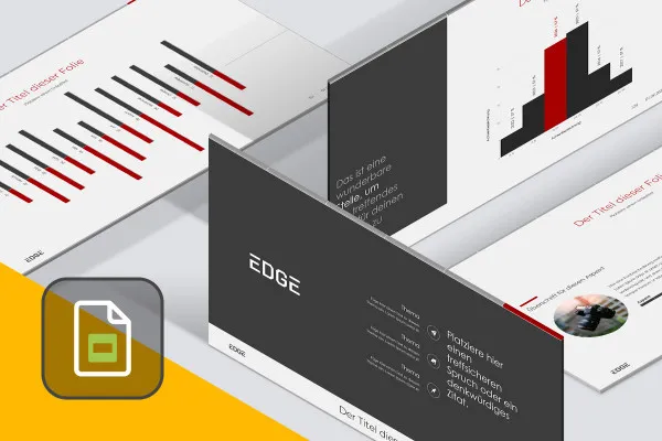 Präsentationsvorlage „Edge“ für Google Slides