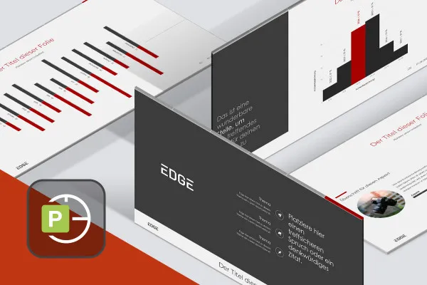 Präsentationsvorlage „Edge“ für PowerPoint