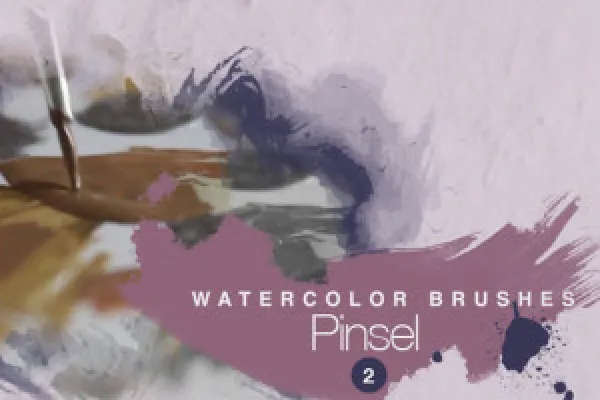 Animierte Video-Overlays – Watercolor-Effekte: 2 Pinselkleckse