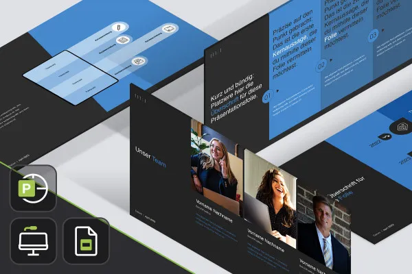 Layout-Templates „Score“ für PowerPoint, Keynote, Google Slides