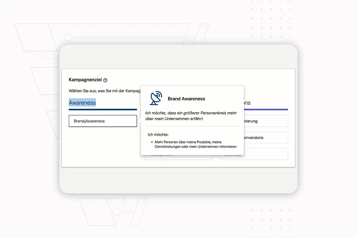 Kundenakquise im Internet: 16.2 | Werbekonto erstellen und Kampagnenziele (Übersicht)