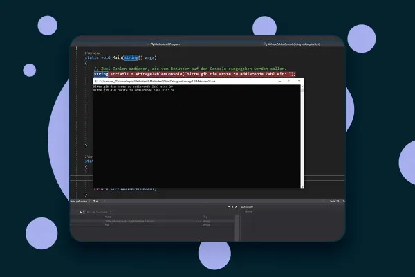 C#-Programmierung: 6.5 | Methoden mit Rückgabewert/Debugger (dritter Teil)