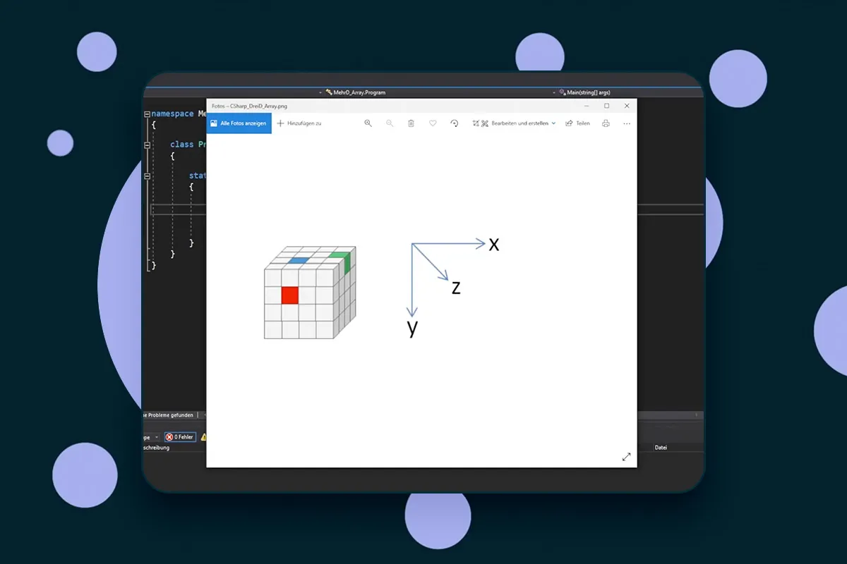 C#-Programmierung: 11.5 | 3-dimensionale Arrays