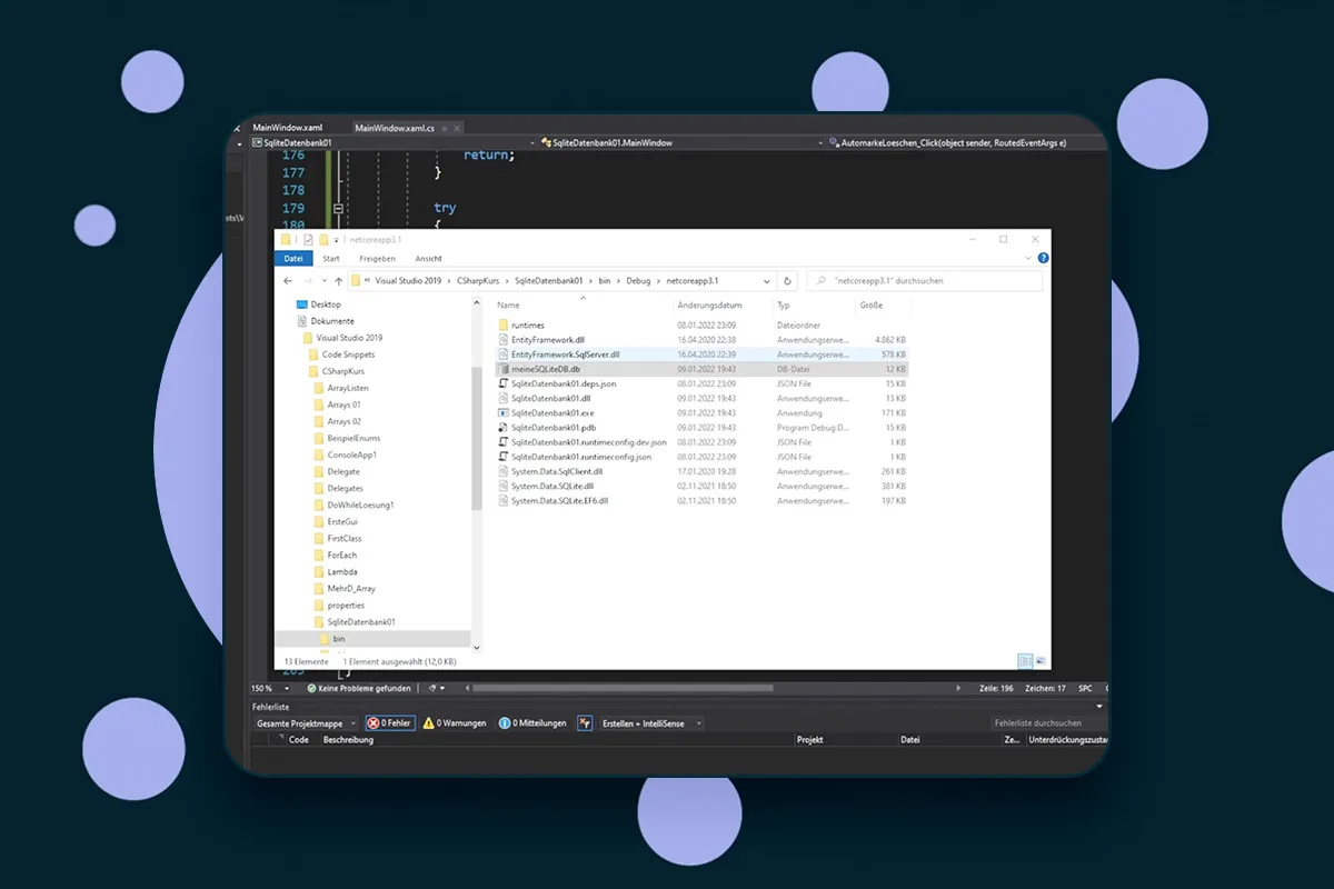 C#-Programmierung: 14.10 | Daten aus einer SQLite-Datenbank löschen