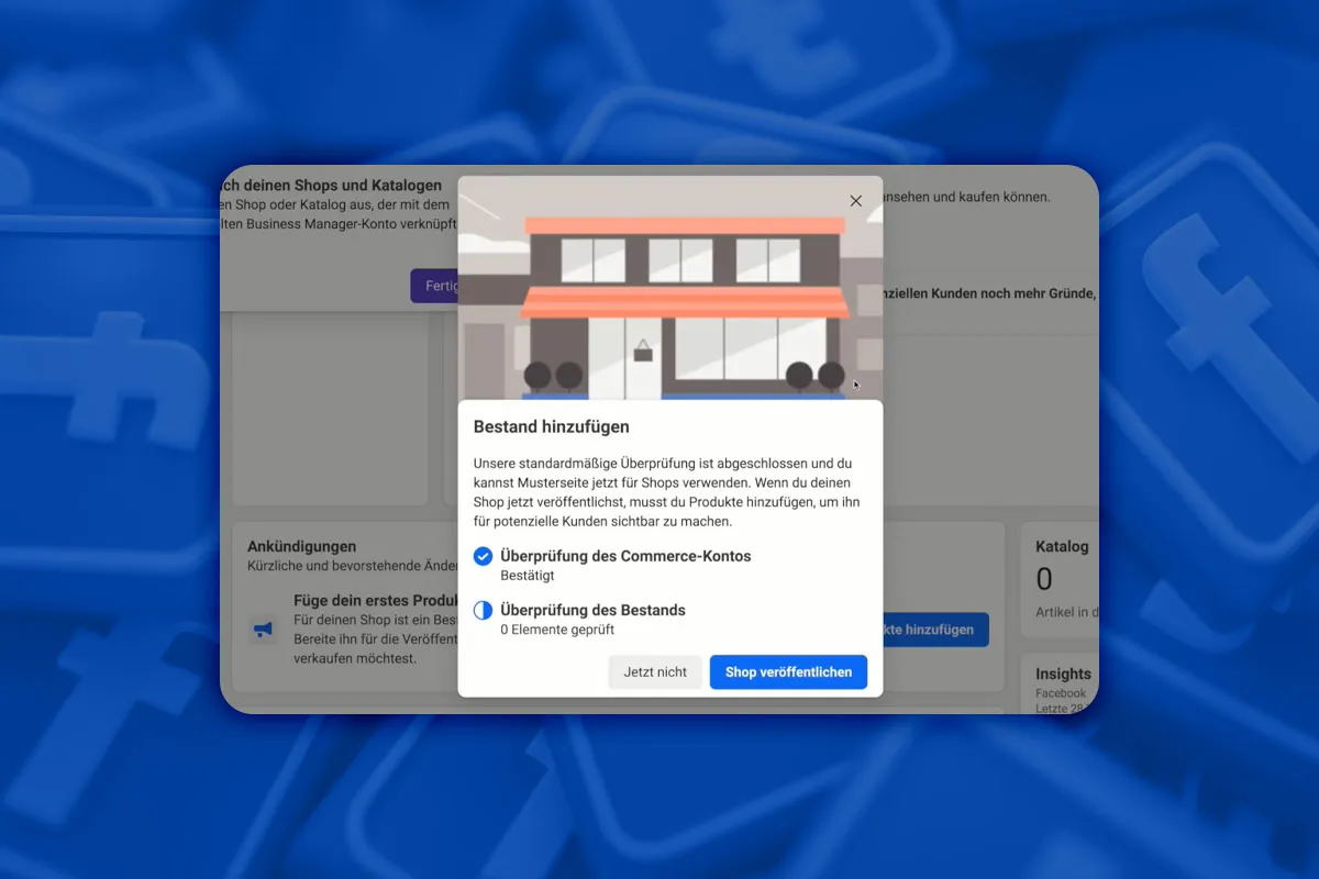 Facebook-Marketing: 4.1 | Shop auf Facebook eröffnen