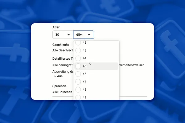 Facebook-Marketing: 6.5 | Alter und Personendaten in Zielgruppe eintragen