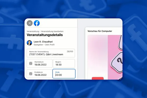 Facebook-Marketing: 16.4 | Event-Management – alle Funktionen und Einstellungen erklärt