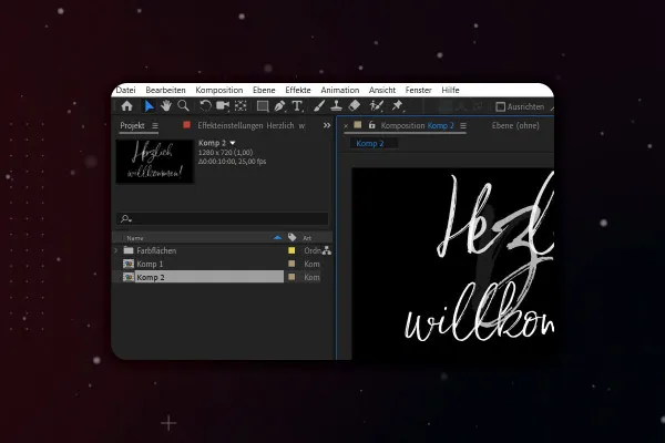 After Effects-Tutorial: 1.4 | Für dich: Videomaterialien & Handout