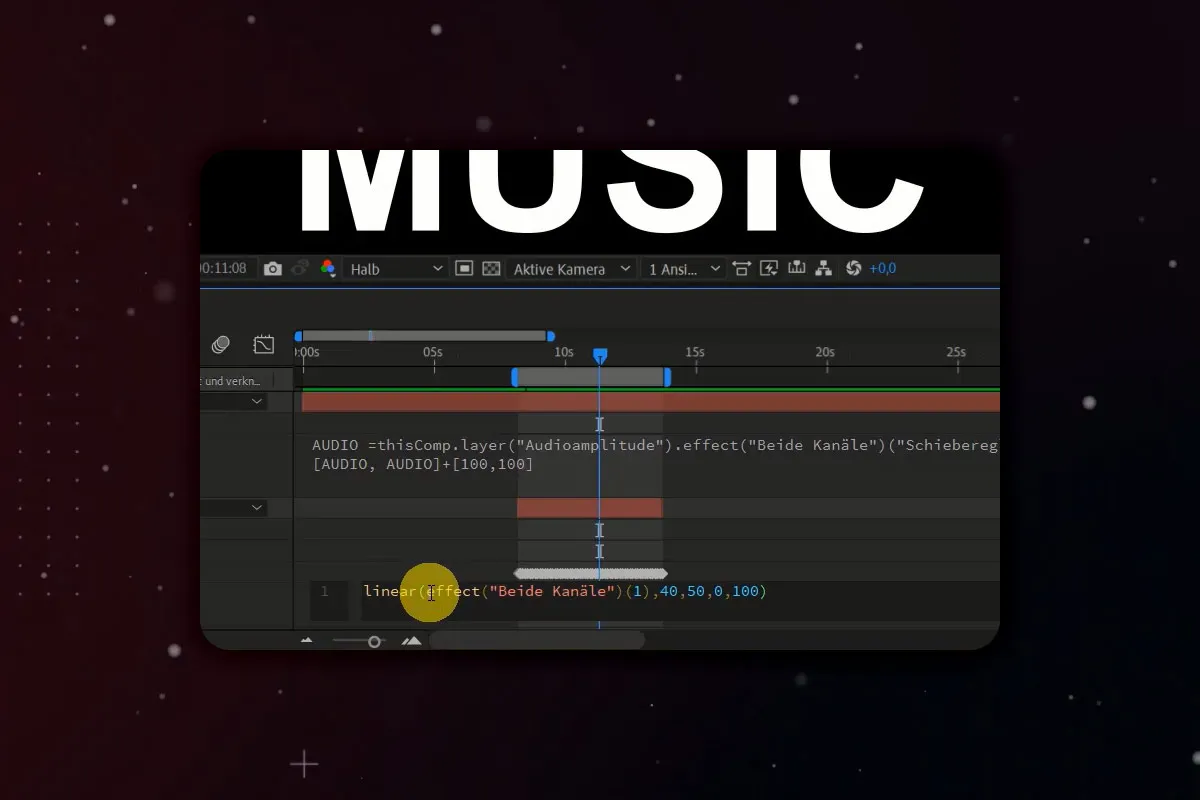 After Effects-Tutorial: 6.4 | Musik animieren: Linear-Expression