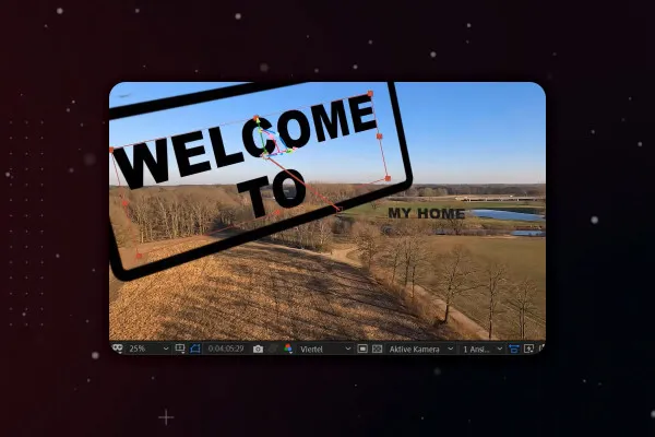 After Effects-Tutorial: 9.4 | Text platzieren im Drohnenshot: weiteren Text integrieren (Praxisbeispiel)