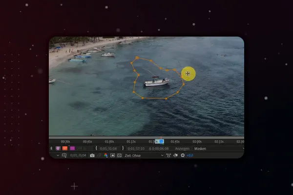 After Effects-Tutorial: 9.7 | Objekte entfernen durch inhaltsbasiertes Füllen – Boot
