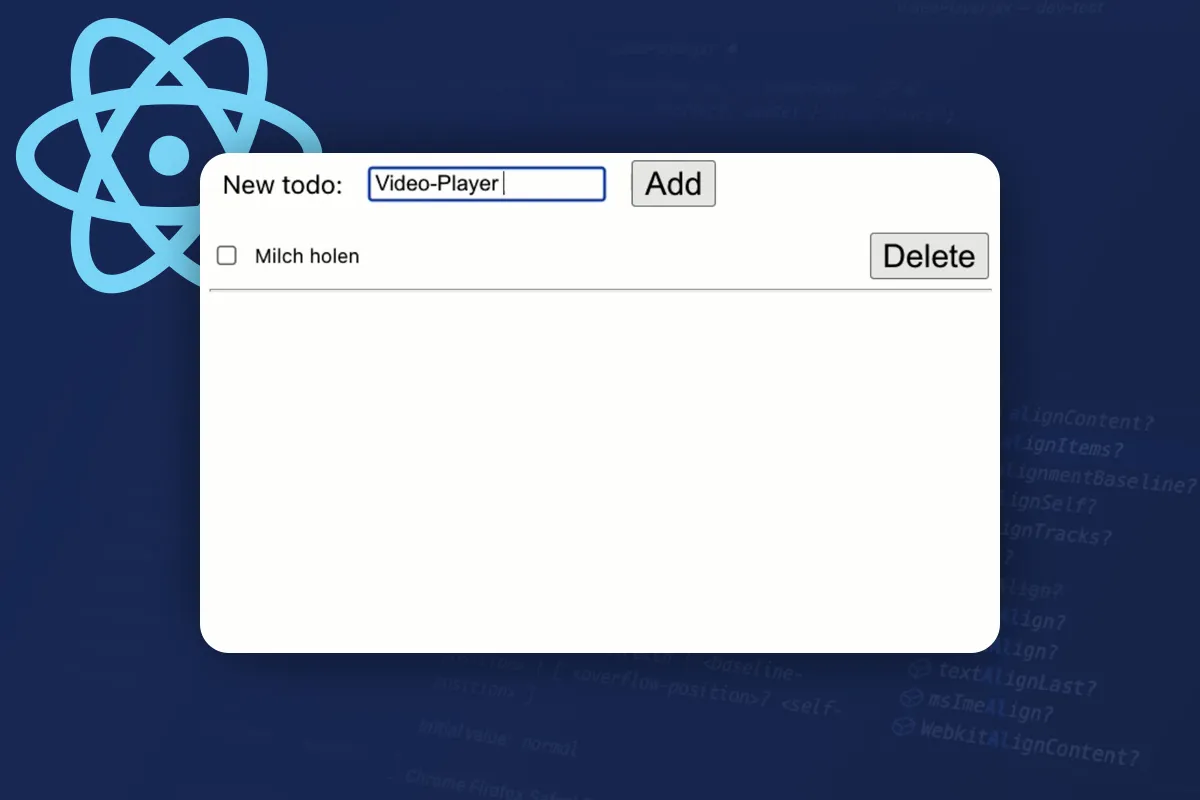 React Tutorial 4.10 | Todo-App Fazit (