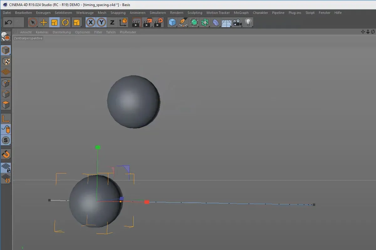 3D-Animation erstellen in Cinema 4D: 2.2 Timing & Spacing