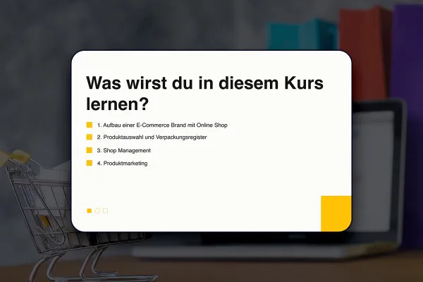 E-Commerce-Tutorial: 1 | Erfahre, was dich im Kurs erwartet