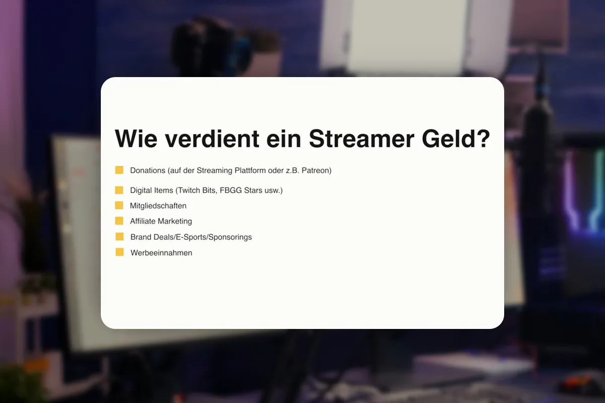 Livestreaming-Tutorial: 2.2 | Wie verdienen Livestreamer Geld?