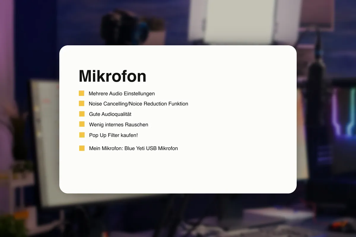 Livestreaming-Tutorial: 4.3 | Mikrofone und Einstellungen
