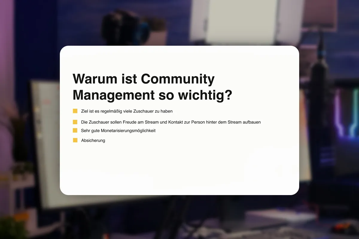 Livestreaming-Tutorial: 9.1 | Tipp Nutze deine Livestreams um eine Community aufzubauen