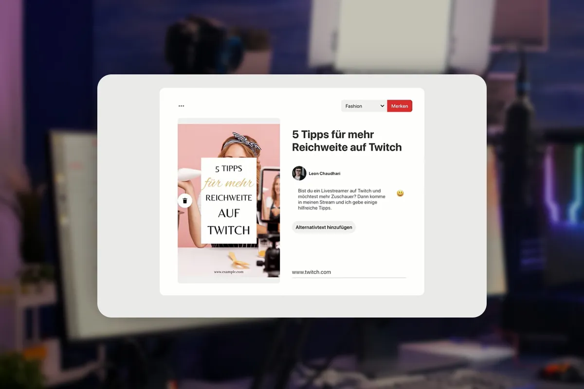 Livestreaming-Tutorial: 10.4 | Pinterest nutzen für deinen Livestream