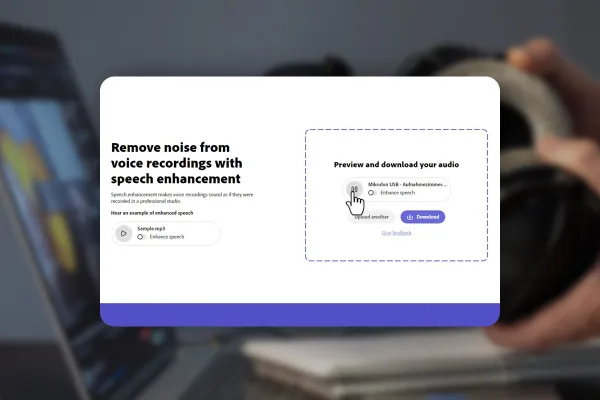 Wie aus schlechten Audio-Aufnahmen Studioqualität entsteht - 01 - Adobe Podcast KI im Test
