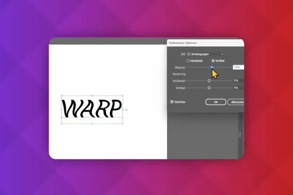 Adobe Illustrator: 5.11 | Îndoirea textului