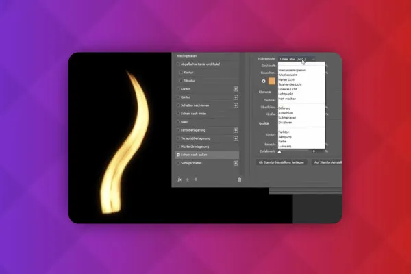 Photoshop-Techniken: 4.2 | Kerzenflamme erstellen