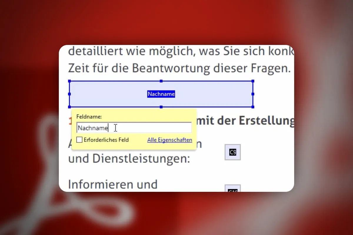 Messerscharfe Acrobat-Rezepte: 1.12 | Gleiche Formularfelder mehrfach an unterschiedlichen Stellen ausgeben