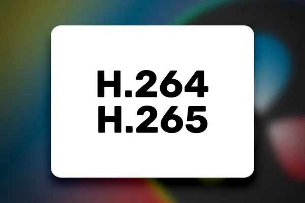 DaVinci Resolve: 8.1 | H.264 und H.265 Codec