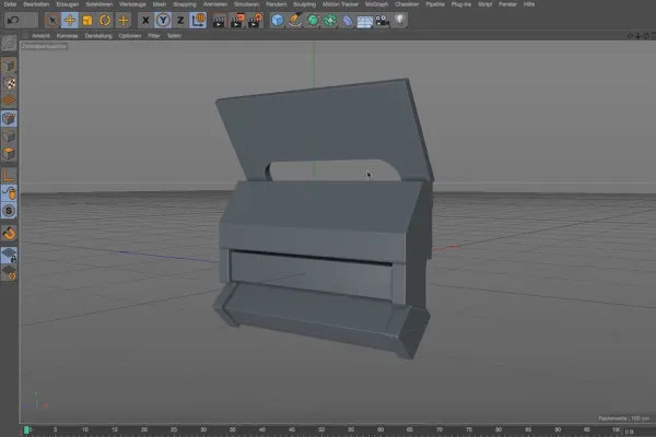 Practică în Cinema 4D - Modelarea și iluminarea unei stații spațiale: 03 Conexiunea la tavan.