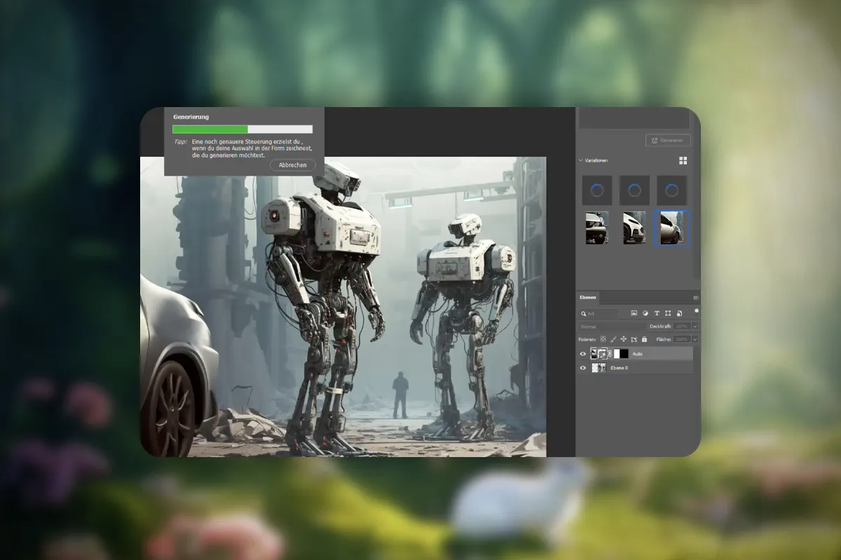 KI in Photoshop: 1.1 | Generative Füllung und Erweiterung