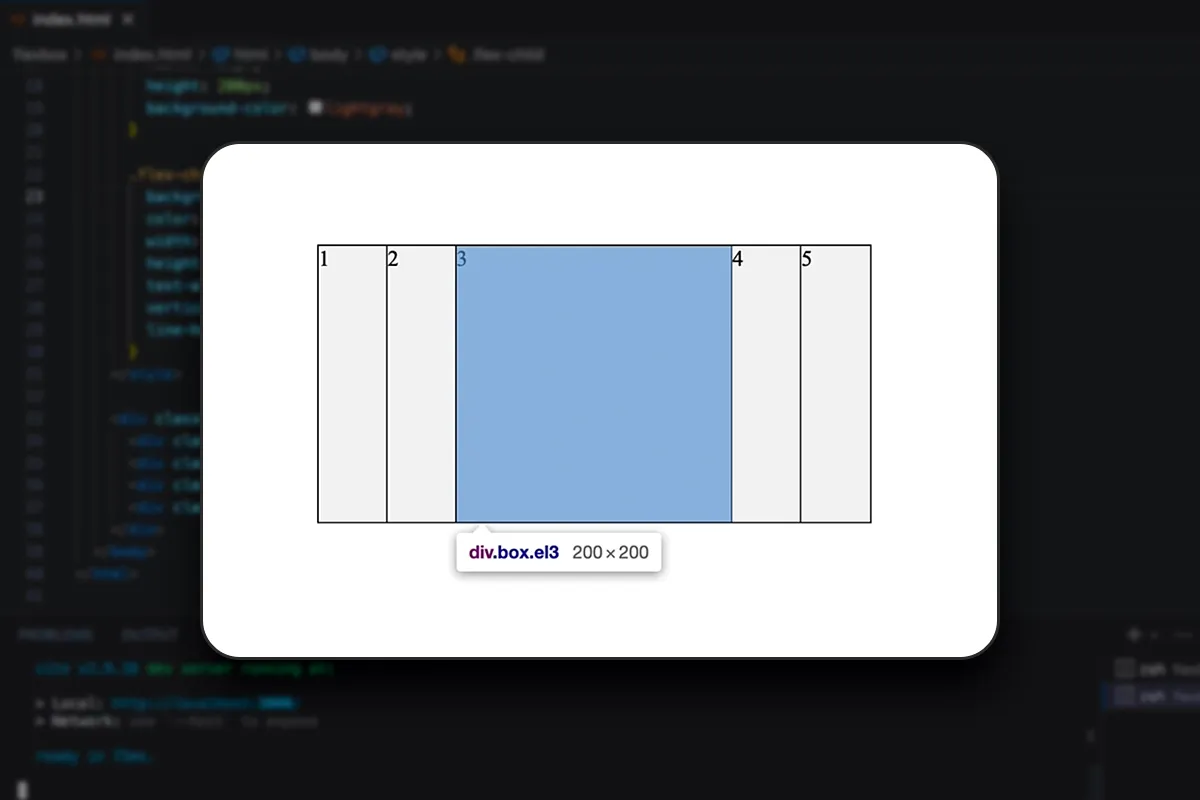 Flexbox-Layout : 3.3 | Kindelemente Platz verteilen Übung