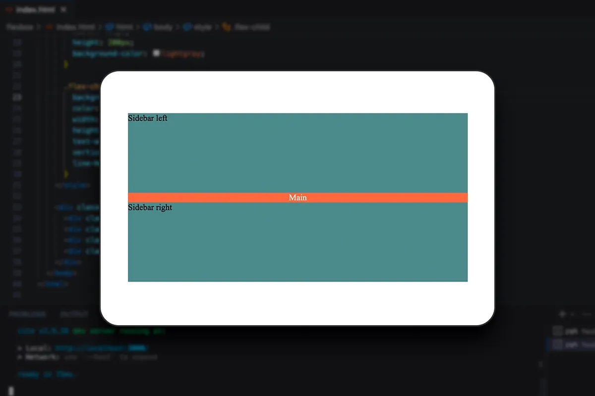 Flexbox-Layout : 3.4 | Konkretes Beispiel responsives Design