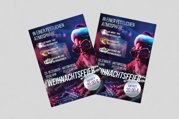 Vorlage „Christmas Dance“ für weihnachtliche Poster & Flyer